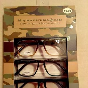 Max Studio Reading Glasses. +1.50. New in Sealed Box.
